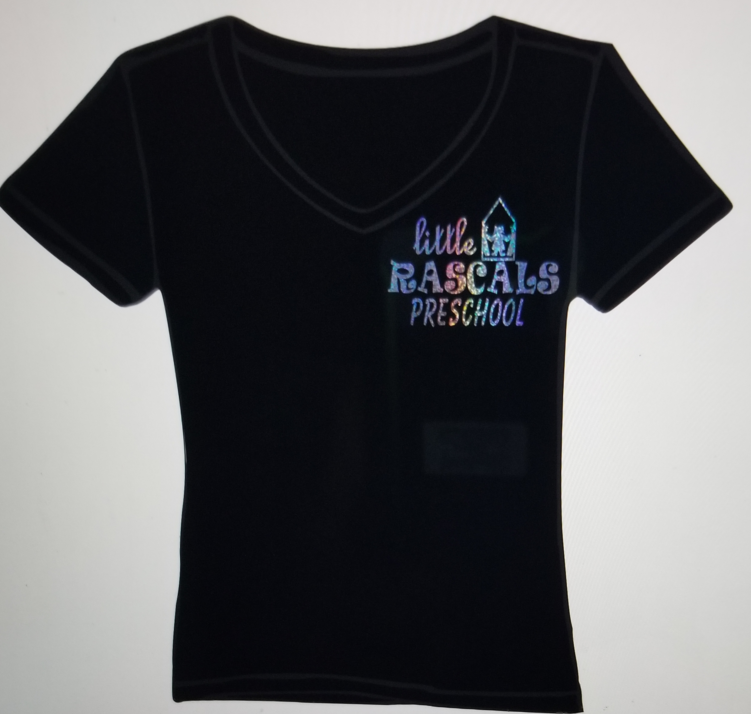 V-NECK T-SHIRT BLING